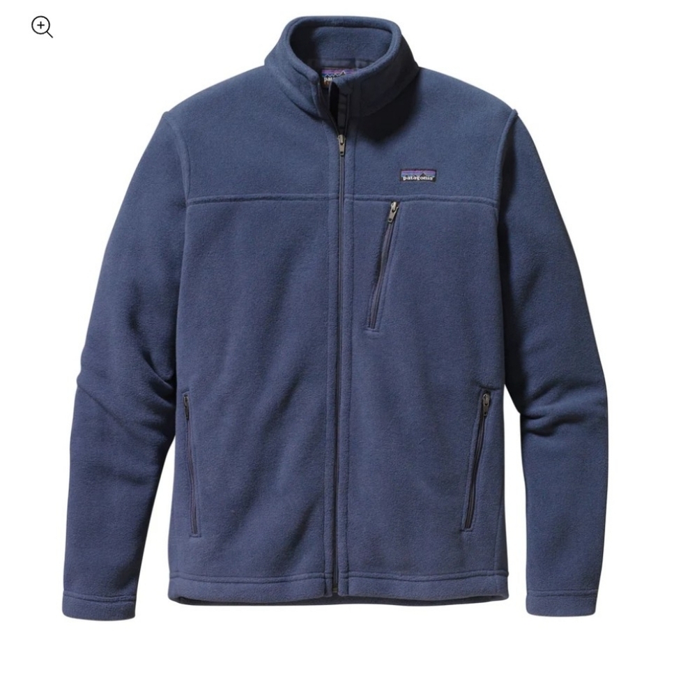 Patagonia Simple Synchilla Fleece Jacket, Lightweight‎ Warm Activewear Navy Sz L